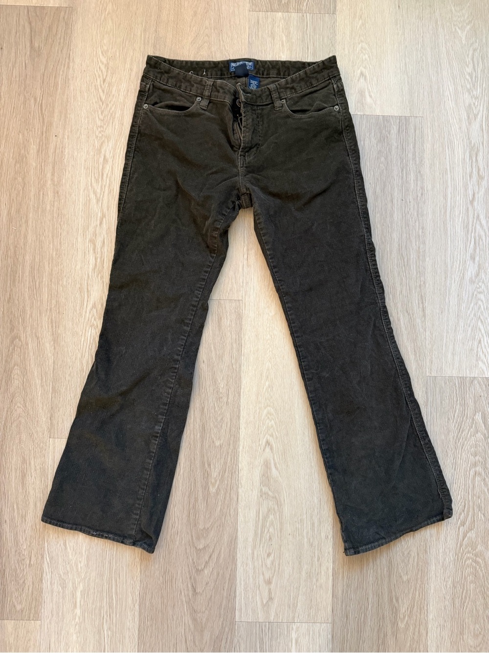 Vintage Y2K Polo Jeans Co Low Rise Brown Corduroy Flare Pants Ralph Lauren